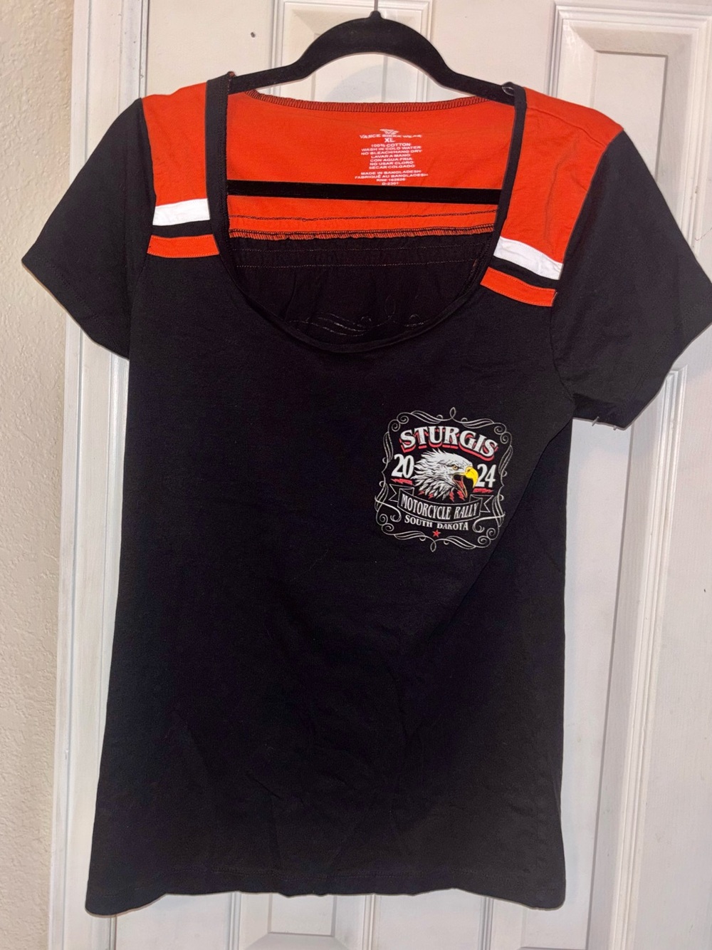Vance Biker Wear Sturgis Motorcycle Rally 2024 Graphic Scoop Neck Tee size XL